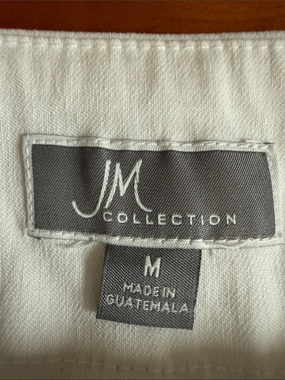 JM Collection NWT white straight-leg capri pants M - Picture 5 of 7